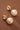 18K Gold PVD Plated Waterproof Stainless Steel Drop Earrings 7774 product close-up showing the pearl and gold finish