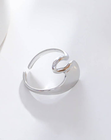 Thick Wave Silver Ring