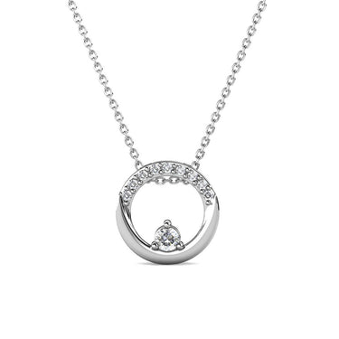 Clarine Pendants - Silver and Crystal