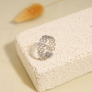 Multi Square Silver Ring