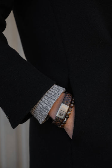 Leather Bracelet Preston - Vintage Brown