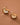 18K Gold Plated Waterproof Stainless Steel Stud Earrings 7912 displayed as a matching pair in a close-up product view