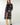 Striped Long Sleeve Open Front Hoodie Cardigan - S/M / Blue/Rust - Cardigan