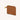 Mira & Moss Nova Compact Wallet in brown vegan leather with gold-tone hardware and zip compartment.