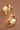 18K Gold Plated Waterproof Stainless Steel Stud Earrings 7652 close-up showing the circular gold design