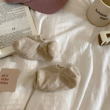 Solid Color Simple Low Ankle Socks