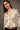 Abstract Swirl Collar Neck Flared Hem Blouse
