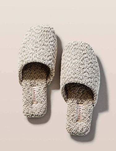 Simple Solid Color Soft Warm Plush Slippers gray