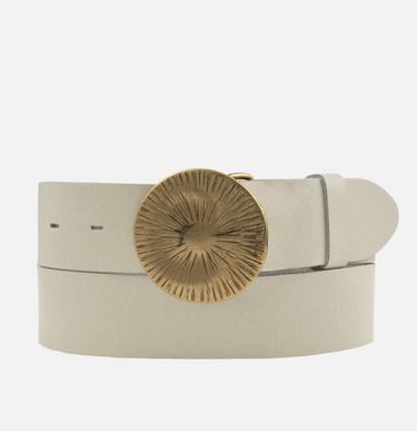 Erin leather belt strap worn with jeans