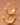 18K Gold Plated Waterproof Stainless Steel Hoop Earrings 7770 displayed on a neutral background