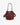 Farrah Suede Bucket Bag w/ Top Handle & Inner Bag- M2528SDE - Wine - Bucket Bag