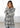 Black and White Fuzzy Long Sleeve Cardigan - Cardigan