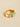 18K gold non-tarnish natural stone ring