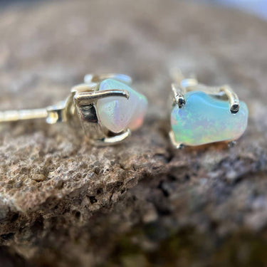 Ethiopian Opal Stud