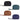 vegan wristlet makeup bag four color set
