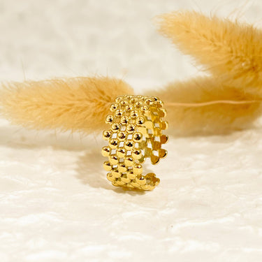 Golden Multi Dots Gold Ring