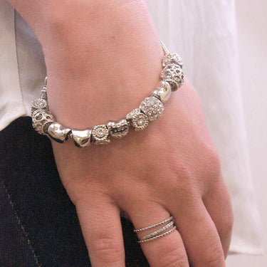 Radiant Charm Bracelet - Silver and Crystal