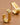 18K Gold Plated Waterproof Stainless Steel Hoop Earrings 7376 displayed as a pair on a neutral background