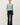 Full length view of model wearing purple [NEW COLOR] Ribbed Crewneck Cardigan in mint green.