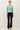 Full length view of model wearing purple [NEW COLOR] Ribbed Crewneck Cardigan in mint green.
