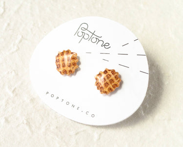 Waffle Earrings