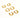 Claude 18K Gold Non-Tarnish CZ Hoops Earring