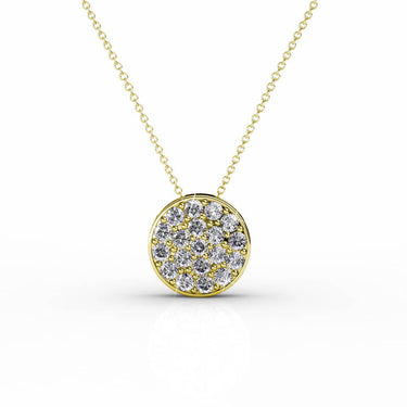 Round Pendants - Gold and Crystal