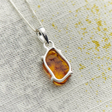 Baltic Amber Pendant Sterling Silver