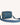 Mira & Moss Lucienne Crossbody Bag in navy blue vegan leather with gold-tone hardware.