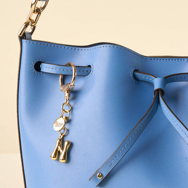 N bubble letter keychain