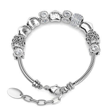 Radiant Charm Bracelet - Silver and Crystal