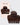 Recycled Plastic Puffy Cloud Clip 1pc - Chocolate - Claw Clip