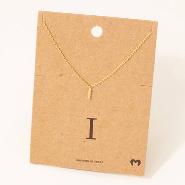 Mini Initial I Necklace