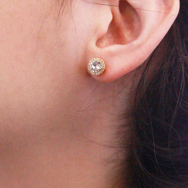 Sophia Gold and Crystal Earrings