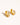 Lush 18K Gold Non-Tarnish CZ Pave Huggie Earrings showcasing elegant cubic zirconia details.