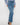 High Rise Double Waistband Straight Raw Hem Jean - Jeans