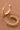 18K Gold Plated Stainless Steel Rhinestone Hoop Earrings 7983 close-up showcasing the hoop shape and stone accents
