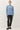 Wool Blend Ultra Soft Crewneck Classic Sweater in light blue full-length view