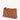 Mira & Moss Audrey Crossbody Bag in brown vegan leather with adjustable strap and gold-tone hardware.