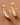 18K Gold Plated Stainless Steel Rhinestone Hoop Earrings 7983 displayed as a pair against a neutral background