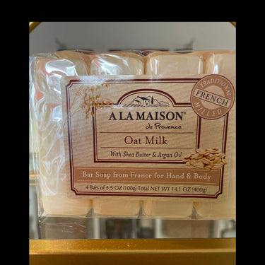A La Maison Oat Milk Bar Soap 4-pack product packaging