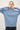 Wool Blend Ultra Soft Crewneck Classic Sweater in light blue front view
