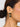 18K gold non-tarnish square stone earrings close-up