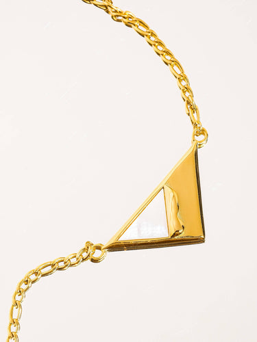 Fanny 18K Gold Non-Tarnish Triangle Urban Necklace