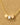 Gold Dipped Triple Cube Charm Necklace - Gold - Necklace