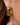18K Gold Plated Waterproof Stainless Steel Hoop Earrings 7101 showing the hoop shape worn on an ear