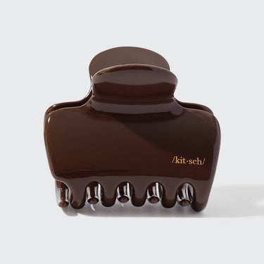 Recycled Plastic Puffy Cloud Clip 1pc - Chocolate - Claw Clip