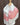 Fine Wool Kashmir Jamawar Pashmina draped in pink and cream