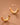 18K Gold Plated Waterproof Stainless Steel Hoop Earrings 7770 product detail showing the gold finish