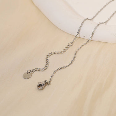 Silver ring necklace